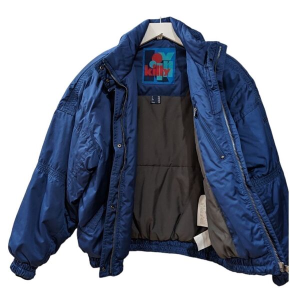 Vintage Killy Women's Navy Blue Ski Snow Winter Jacket Size 10 100% Polyester - Picture 4 of 10